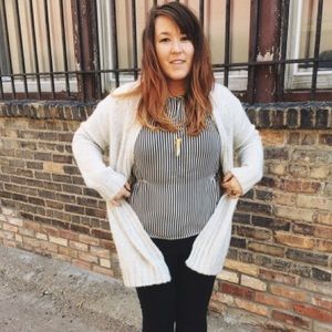 Sleeveless striped top