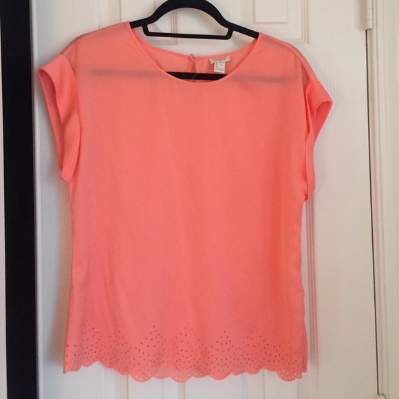 Jcrew factory coral blouse Size 4