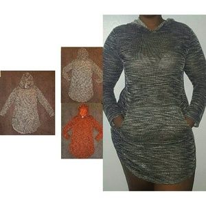 Hooded Dress with Pocket