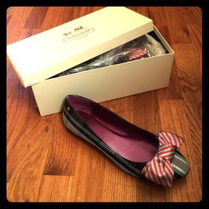 New in box Coach Tartan plaid blue red black shoe