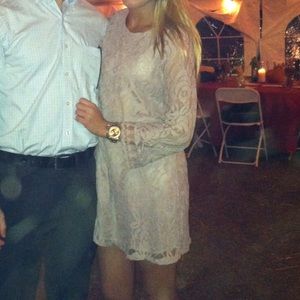 Lace long sleeve dress