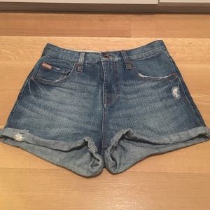 High Waisted Denim Shorts