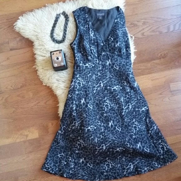 Banana Republic factory store leopard dress sz 12