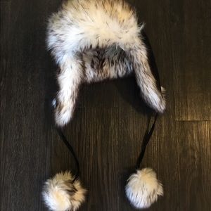 Faux Fur Winter Hat with Flaps