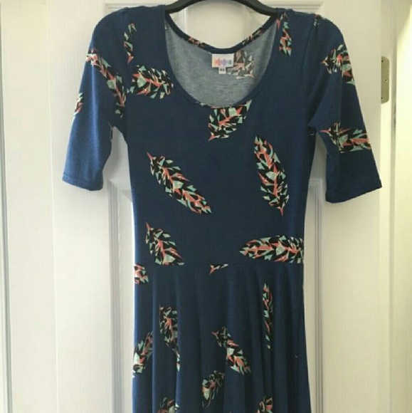 Lularoe Julia Dress Feathers
