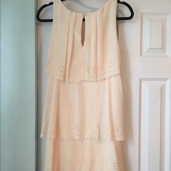 Cream Scalloped Dress - Picture 2 of 4