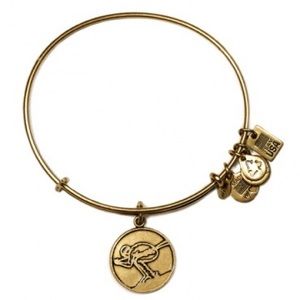 Gold Skier Alex And Ani Bracelet