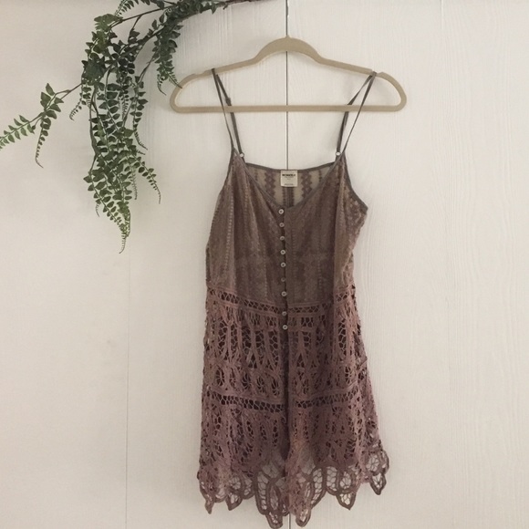 Free People Tops - Free People - Lace/Crochet Button Up Tunic