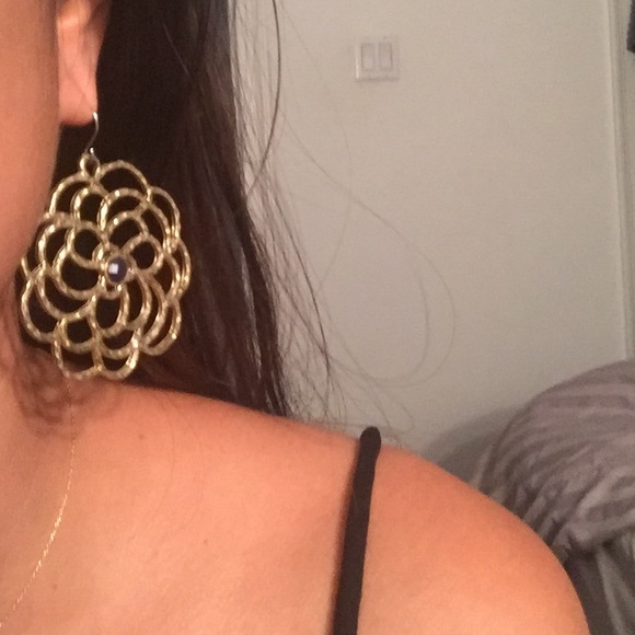 Gold earrings