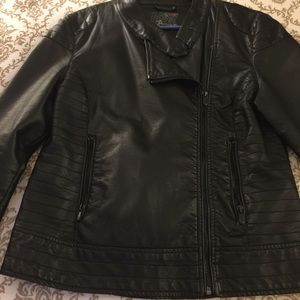 Faux leather jacket