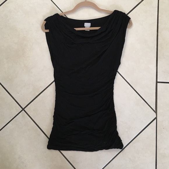 H&M Boatneck w/ Side Ruching Top