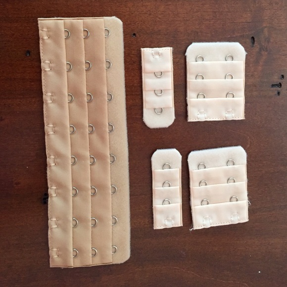 5 piece nude corset and bra extender set