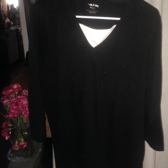 2 toned black & white sweatshirt Sz 2x NICE!!!! - Picture 1 of 4