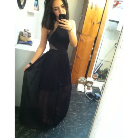 Morgan&Co black formal dress