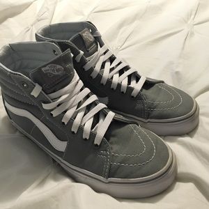 Gray Sk8-Hi Vans