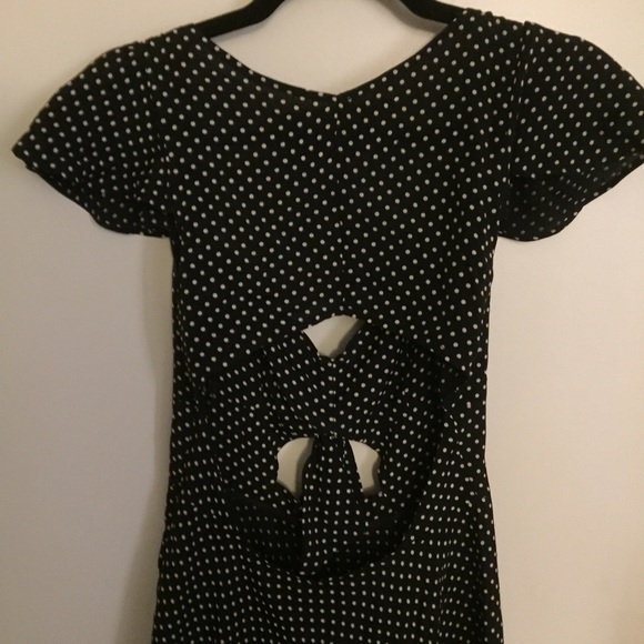 SOLD-Reformation Vintage Polka Dot Dress - Picture 3 of 4