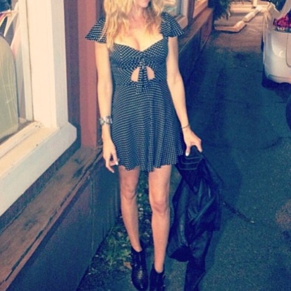 SOLD-Reformation Vintage Polka Dot Dress - Picture 4 of 4