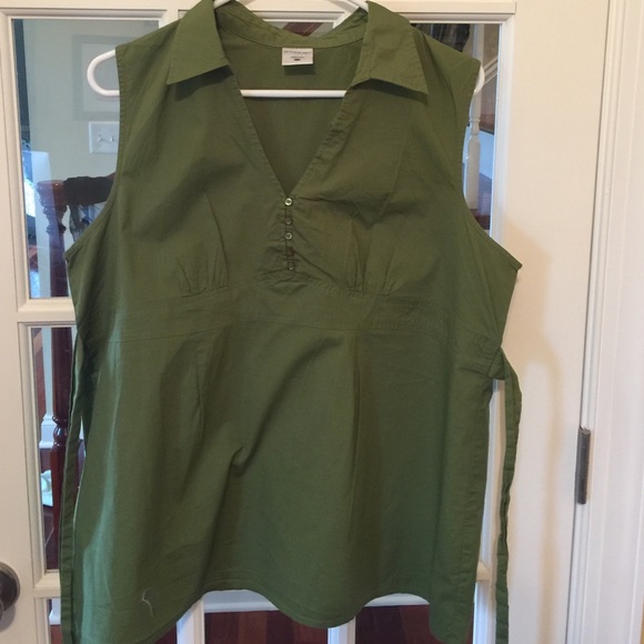 Motherhood Maternity Sleeveless Collared Shirt