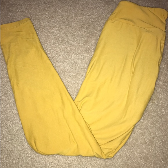 Brand new OS LulaRoe leggings - mustard