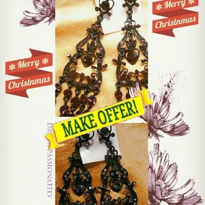 SALE!!! 2pc chandelier statement earing set