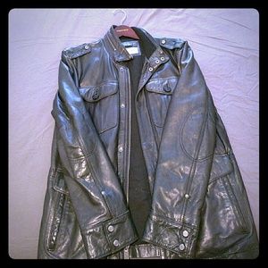 Men's small leather jacket Andrew Marc