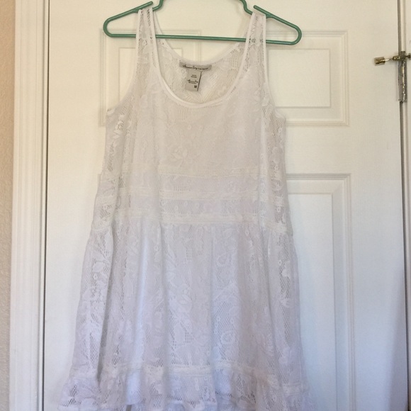White lace summer Dress or tunic top