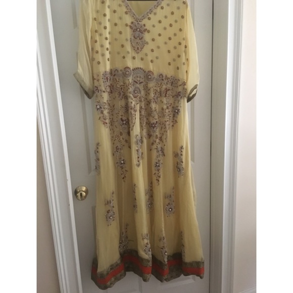 Indian / Pakistani long gown chudidhar - Picture 1 of 6