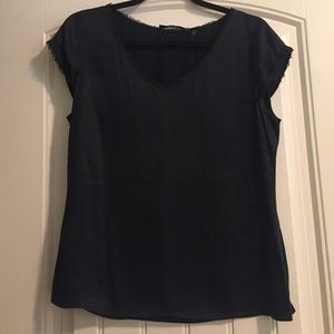 Black silk Tahari shirt