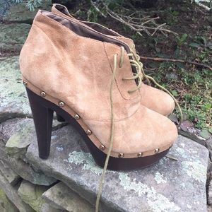 Colin Stuart suede booties