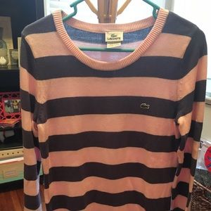 Lacoste striped long sweater