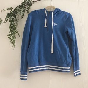 Pink - Hooded Blue Sweathshirt