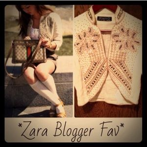 Zara Blogger Favorite Embellished Jacket
