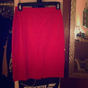 Red Pencil Skirt