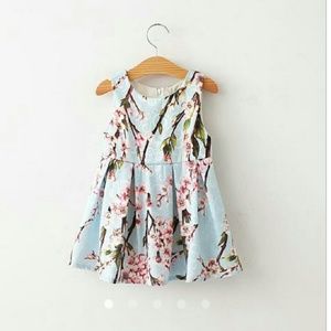 New Blue Floral Summer Dress