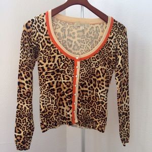 Animal print cardigan from Boston proper