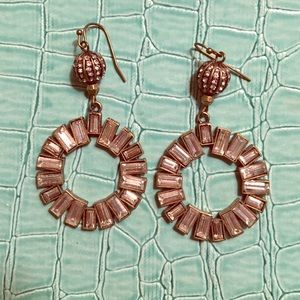 Emily Maynard rhinestone dangle hoops