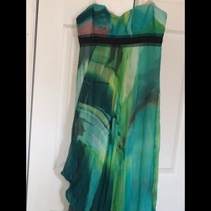 Silk Watercolor MaxAzria Gown