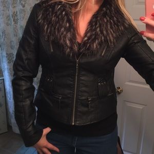 Faux Leather Jacket