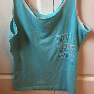 Blue Hollister tank