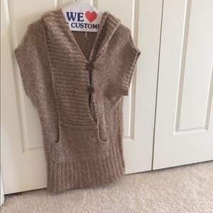 Hooded tunic sweater size S