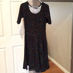 Lularoe black Nicole dress