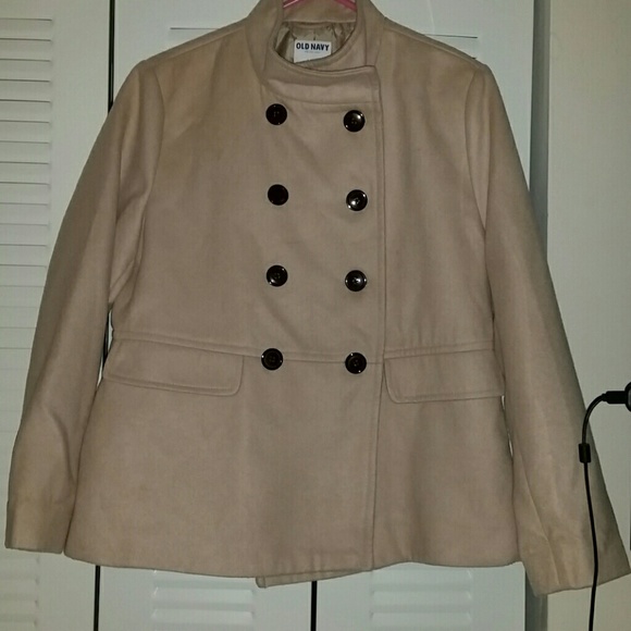Beige pea coat