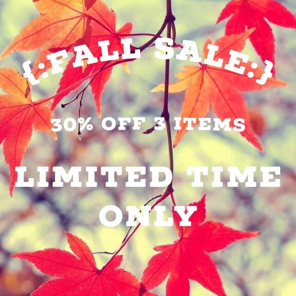 FALL SALE - 30% OFF 3 ITEMS