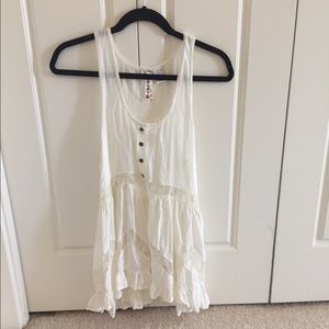 Size small lace and cotton tunic