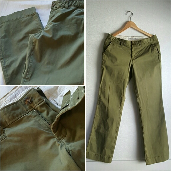 Women's Olive Green Chino's by Old Navy