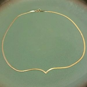 Delicate gold necklace- 16"