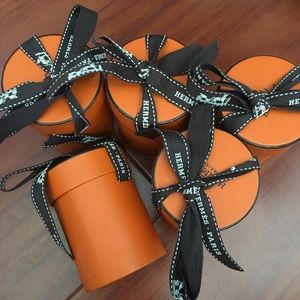 Authentic Hermes Twilly Scarf box set of 5