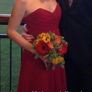 Alfred Angelo claret bridesmaid dress!style #7289L