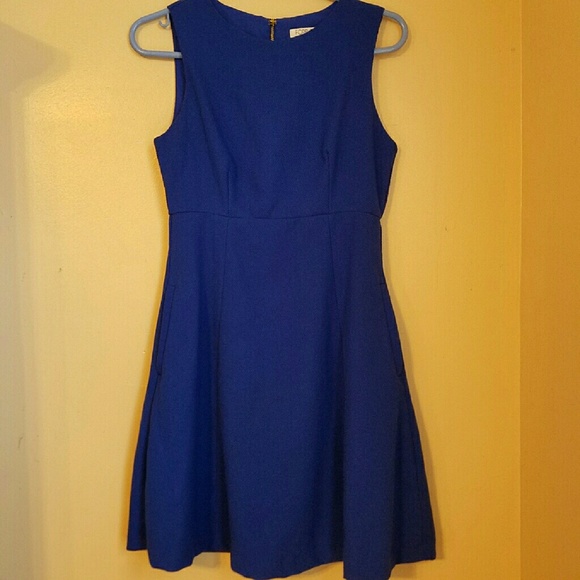 Royal Blue Dress With Pockets Size Small
