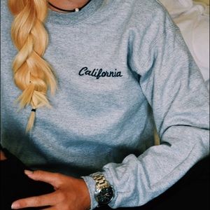 Brandy Melville - Gray California Crewneck